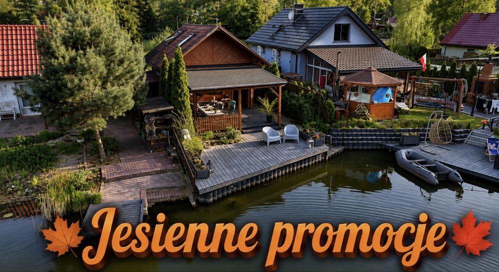 Domek letniskowy z zejściem do jeziora