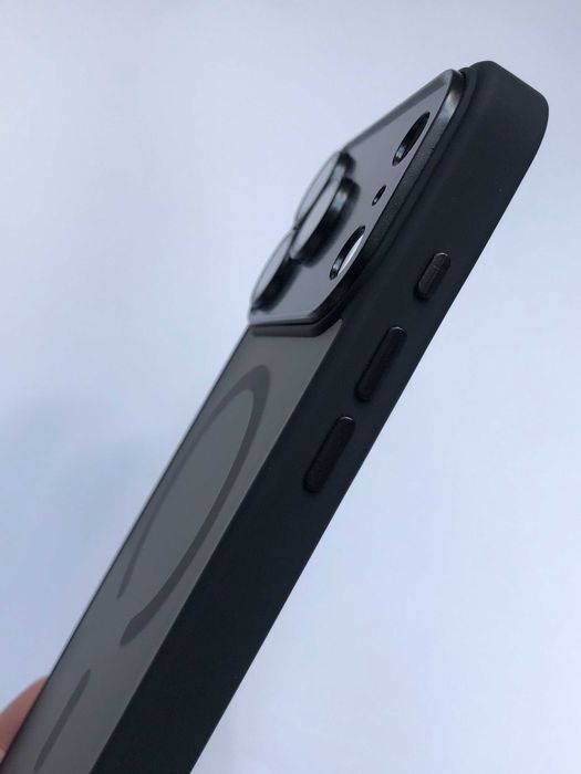 Чохол WMatte Magsafe для iPhone 17 Pro Max чехол айфон 17 промакс магсейф силікон кейс чорний
