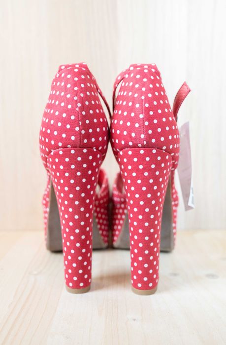 Nowe buty na platformie Jeffrey Campbell czerwone pin-up rozmiar 40