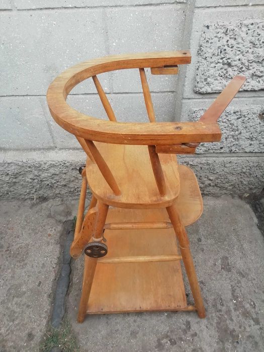 Стульчик для кромления стол трансформер деревянный