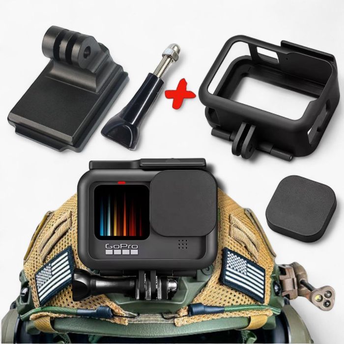 Кріплення на шолом для GoPro+захисна рамка чохол для екшн камер гоупро