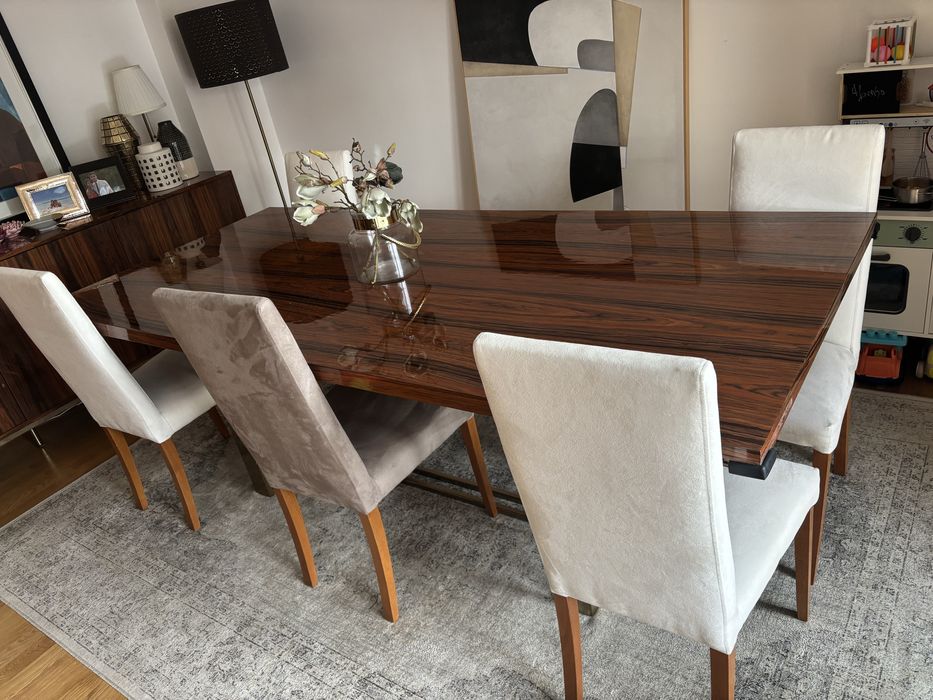 Mesa pau ferro brilhante