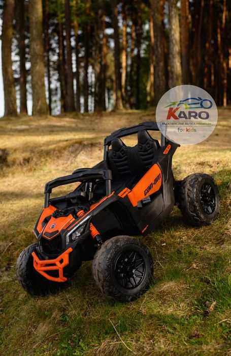 Auto na akumulator CAN-AM Maverick Pojazd dla dzieci 4x4 Full Led EVA