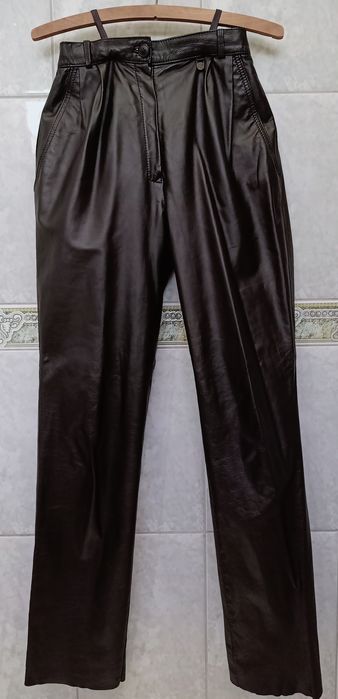Klasyczne spodnie skórzane - unisex.
