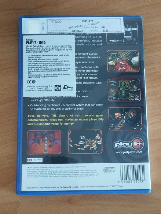 Jogo PS2 - 1945 (1 + 2)