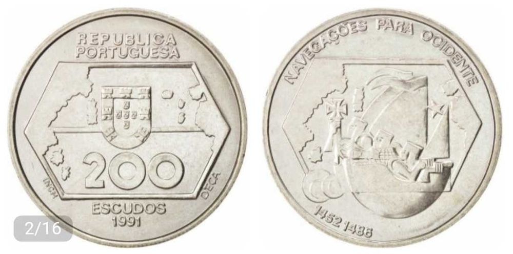 Moedas de 200$00 escudos Portuguesas de coleção

2 €