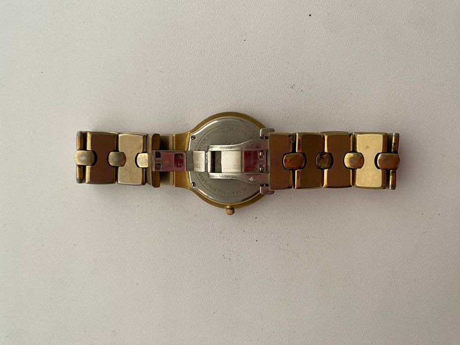 Vintage Appella Geneve 18k Gold Plated Watch Sapphire Swiss 19 часы