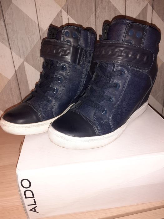 Sneakersy botki ALDO Kainer granatowe rozm.38 Stan idealny