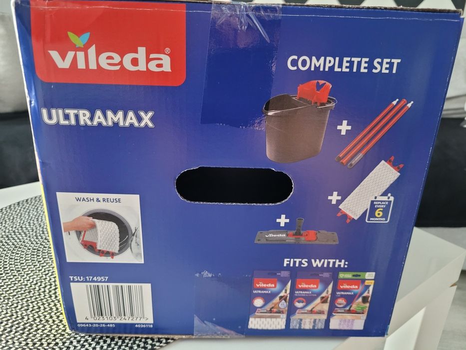 Vileda ultramax Mop z wiadrem NOWY