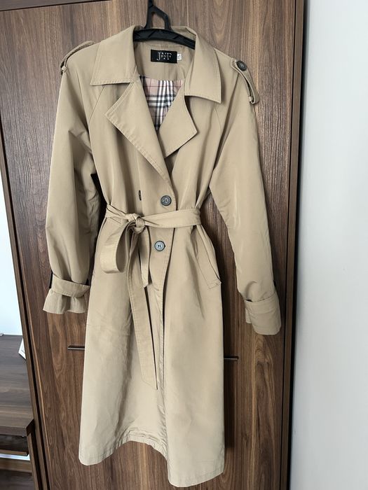 Тренч-пальто на підкладці,  кольору мокко