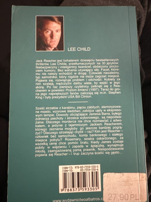 Jednym strzalem Lee Child Jack Reacher