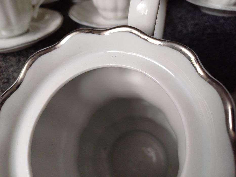 Piękny serwis kawowy Wałbrzych sygnowany prl staroć antyk