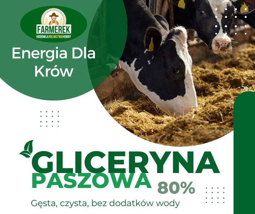 Gliceryna roślinna min 80% dla krów .czysta,ładna. 1250kg