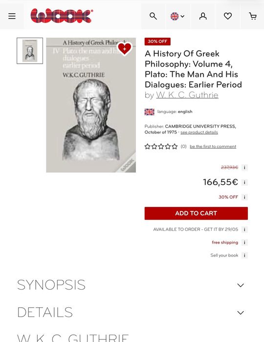 A history of greek philosophy IV