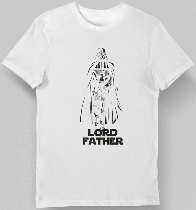 Koszulka na dzień ojca Lord Father biała L