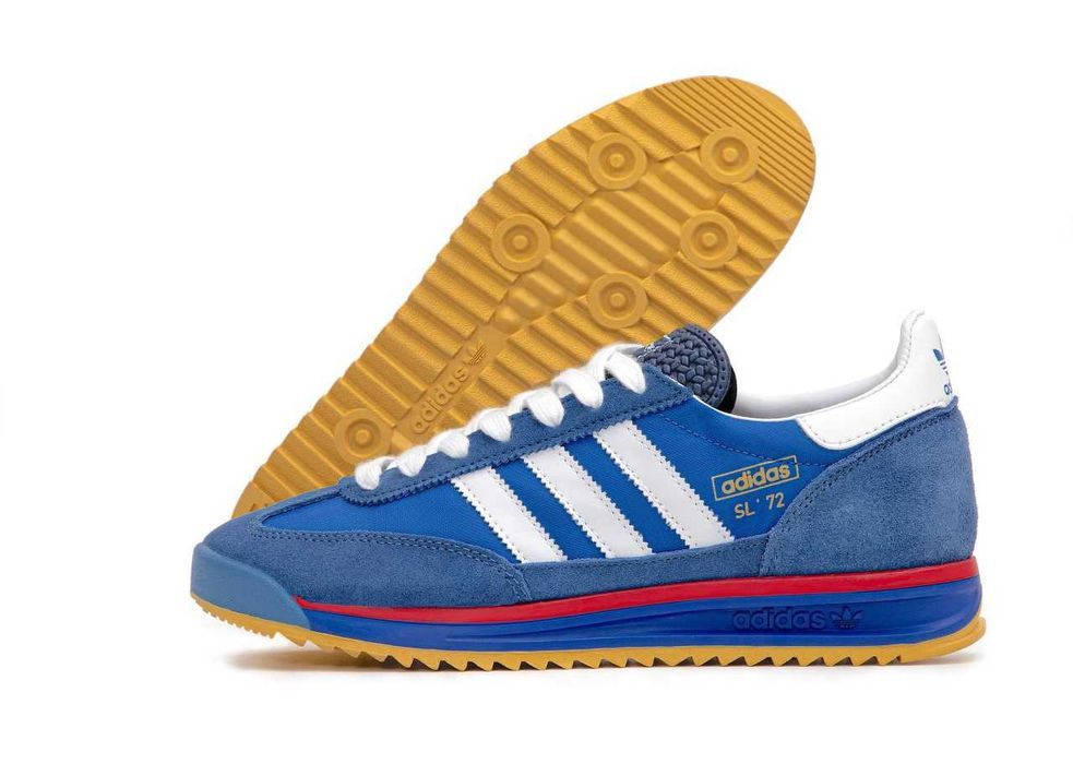 Мужские кроссовки Adidas SL 72 Navy&Sky Premium. 40-45