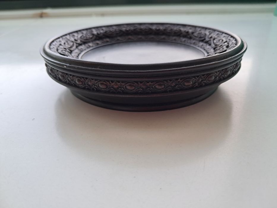 Mydelniczka brązową z żywicy Palazzo , materiał vintage