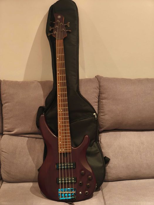 Yamaha TRBX505 5-String Bass Guitar, Translucent Brow