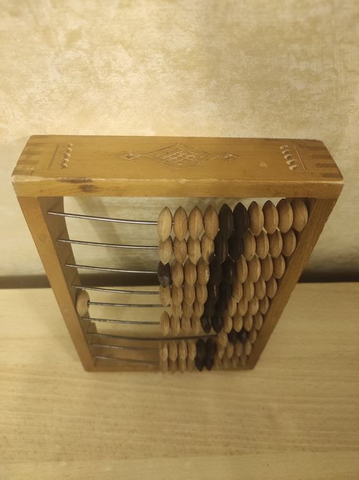 Старовинні рахівниці (абакус), оригінал СРСР
Дерев’яна рамка та натура