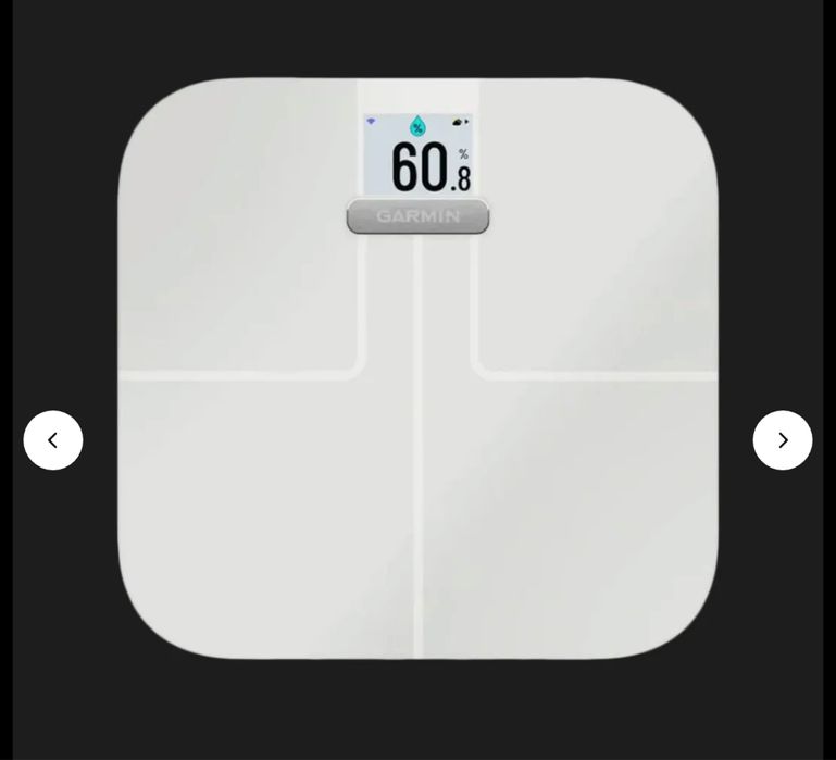 Ваги Garmin Index S2 білого кольору
