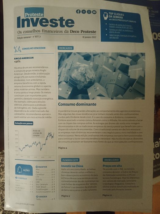 Revista e publicações Deco Proteste Investe
