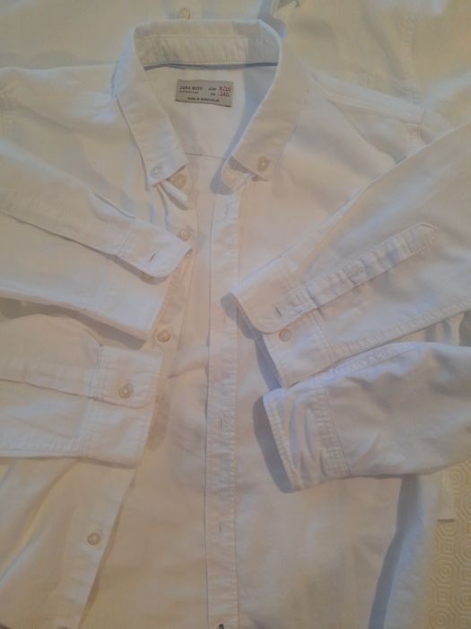 2 Camisas brancas Rapaz ZARA
