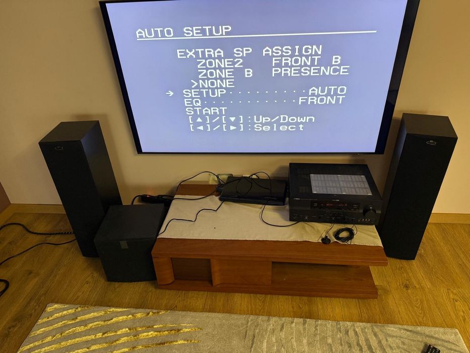 Audio sistema KEF Q35 e Yamaha