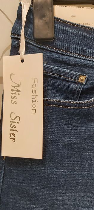 MISS SISTER włoskie elastyczne jeansy 42 nowe