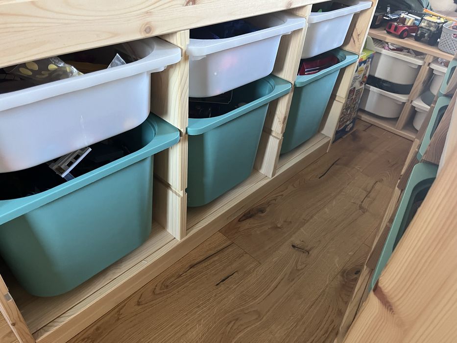 Regały ikea trofast mały 93x21x30 cm i duży 93x44x52 cm
