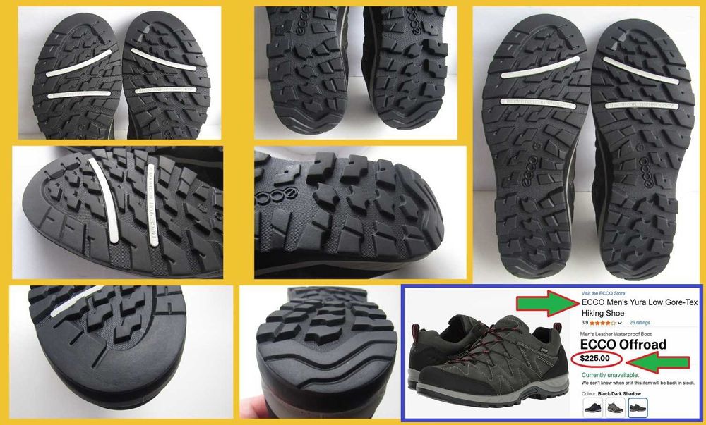 Полуботинки мембранные Ecco Sport Yura Low Gore-Tex р. 43 (28см)