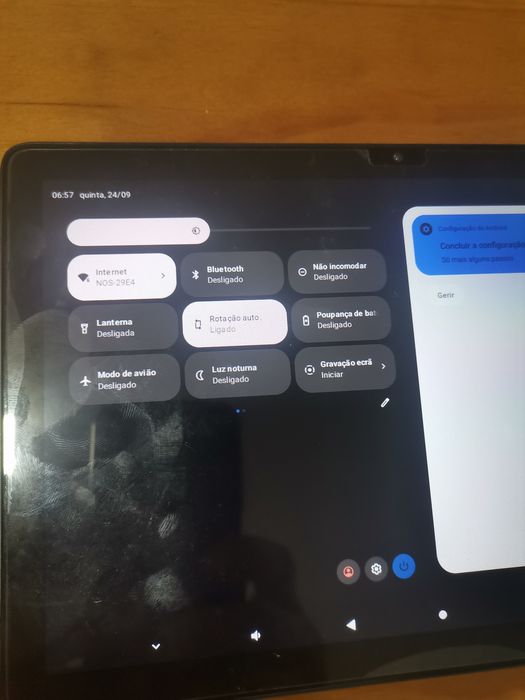 Tablet pc nova na caixa