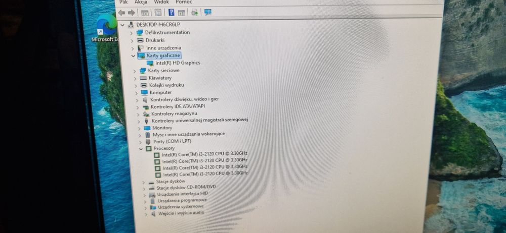 Firmowy zestaw komputerowy DELLIntel i3 Windows11 monitor Samsung