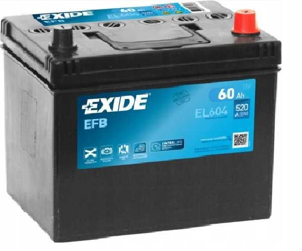 Akumulator EXIDE start-stop EFB 60Ah 520A Japan P+