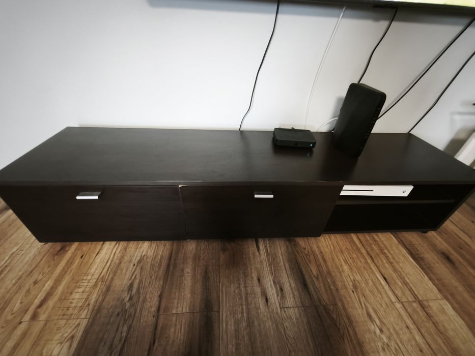 Szafka RTV ciemny brąz