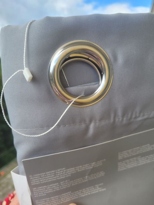 Nowe zasłony  140x245 2 sztuki Smukee jasny szary