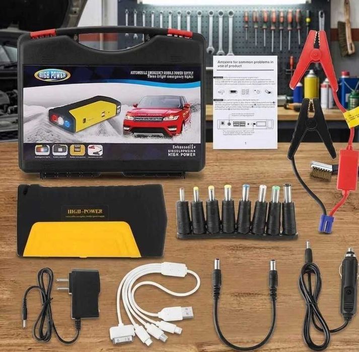 Пускозарядний пристрій для авто Jump Starter 50800 mAh Пусковое устройство Бустер Power Bank Джамп стартер аккум пускове прикуриватель 12V