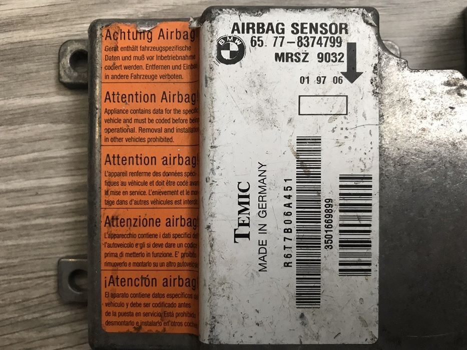 Модуль airbag bmw e 46, e39, e38
