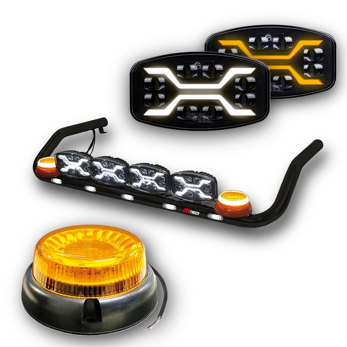 Orurowanie dachowe / Rama dla MAN TGX TGA TGS TGM (czarne 108)