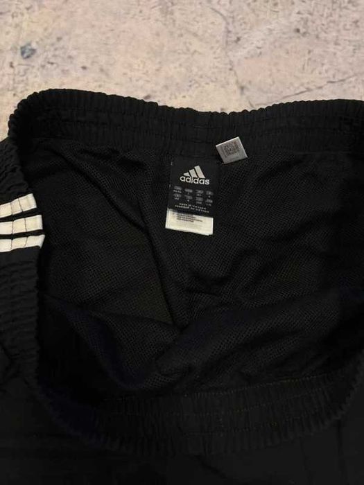 Czarne baggy parachuty Afidas 3Stripes L retro track pants