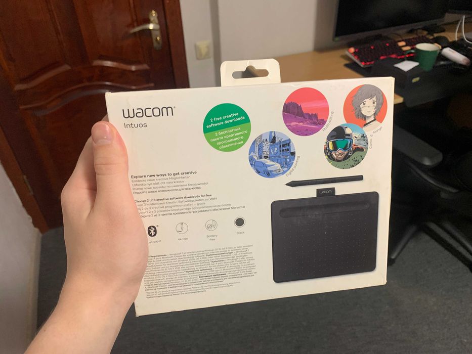 Графічний планшет Wacom Intuos S Bluetooth Black (Повний комплект)