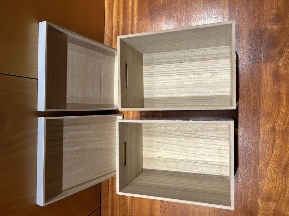 Caixas de arrumação decorativas madeira