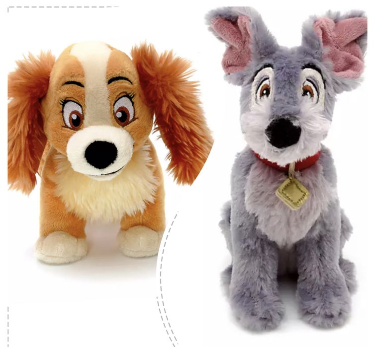 Мʼякі іграшки Леді та Бродяга Дісней