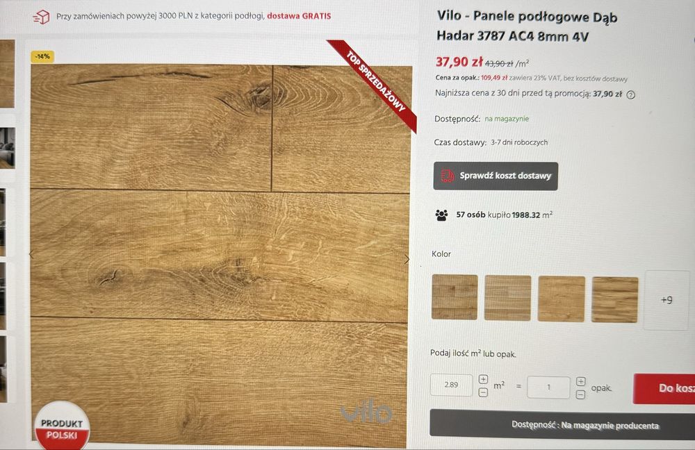 Panele + podklad