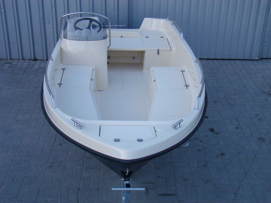 !! PROMOCJA !! Łódź łódka wędkarska, motorowa Romana 430 FISH