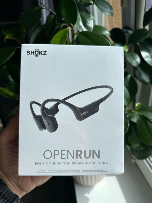 Słuchawki Bezprzewodowe Kostne Nauszne Mikrofon Shokz OpenRun czarne