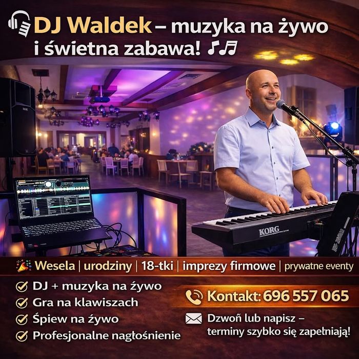 Dj Waldek . Wolny terminy na Ostatki.Zapraszam.