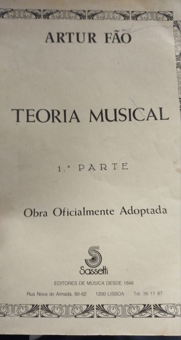 Teoria Musical de Artur Fão
