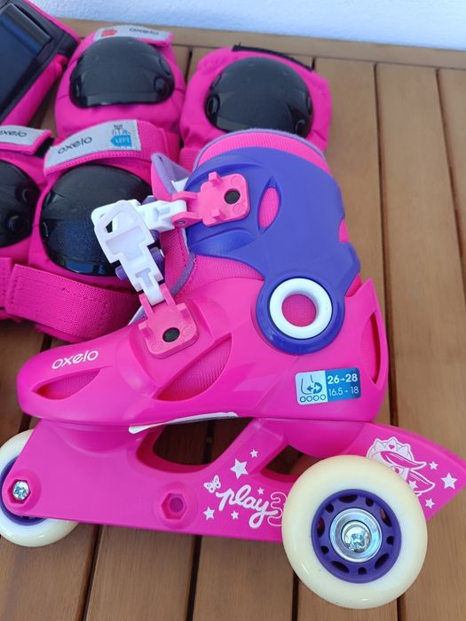 Patins em linha Oxelo + acessórios