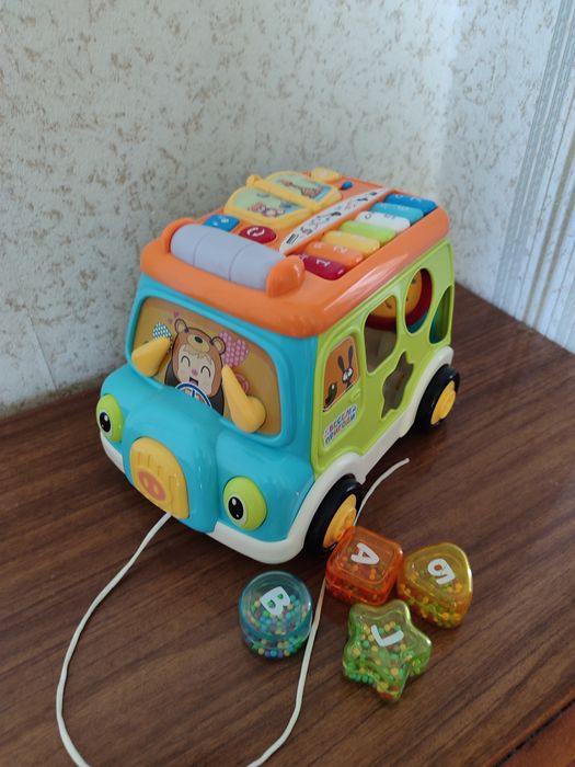 Дитячий розвиваючий ігровий центр автобус бінокль брязкальця