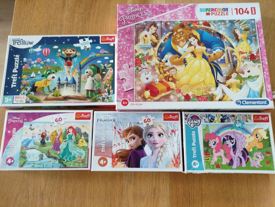 Puzzle duża dzieci ,5 pudełek